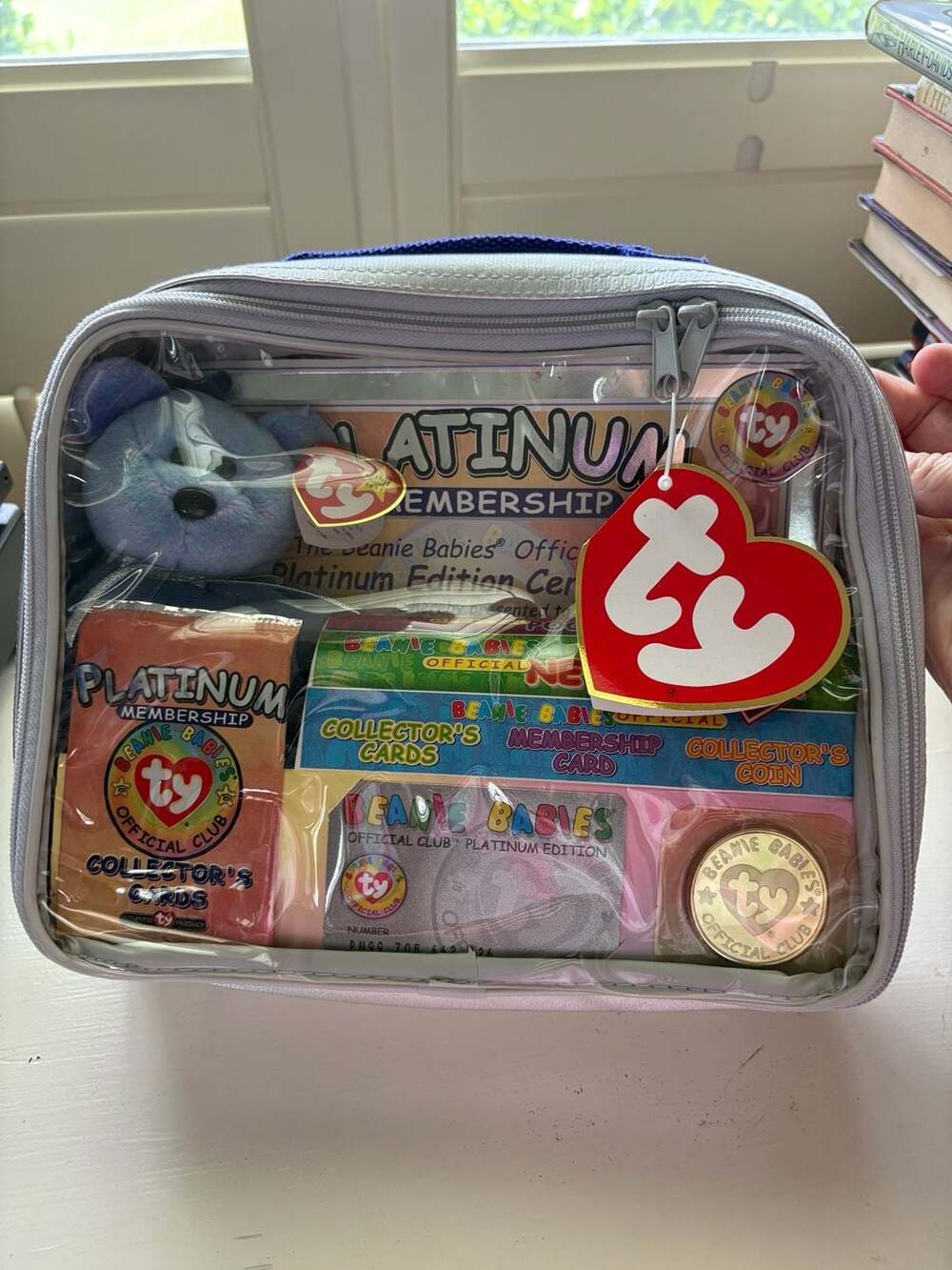 Ty Beanie Babies Official Club Platinum Membership Kit Sealed Silver